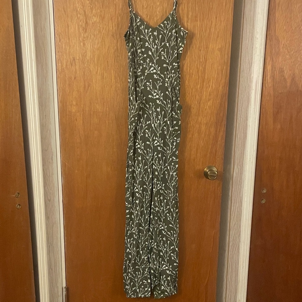 Floral Green Jumpsuit